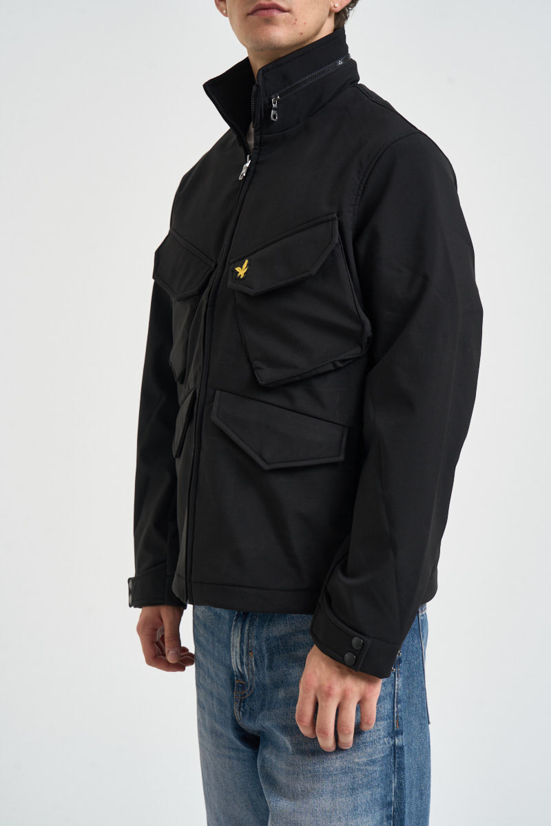 Giacca uomo Softshell quattro tasche nero JK2515V Z865 LYLE & SCOTT 