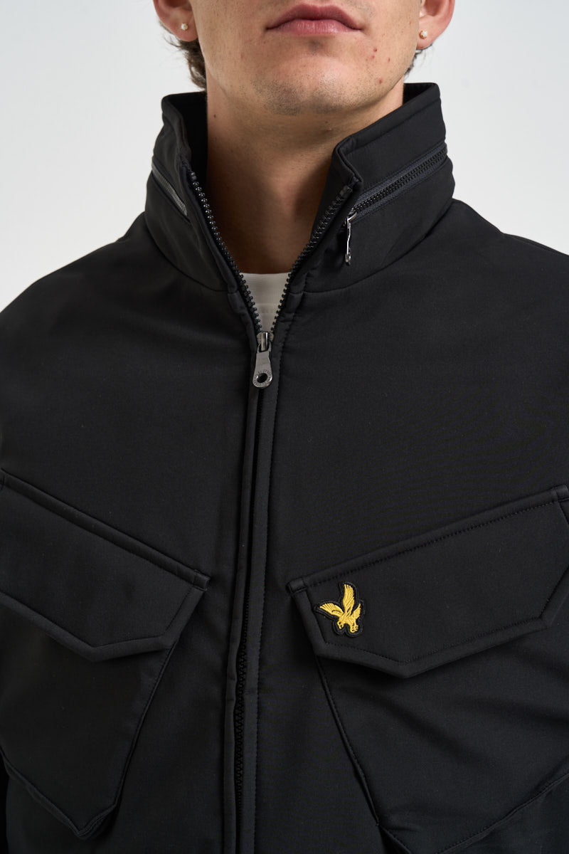 Giacca uomo Softshell quattro tasche nero JK2515V Z865 LYLE & SCOTT 