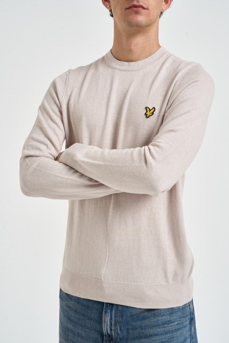 Maglia uomo girocollo beige chiaro KN2110 W870 LYLE & SCOTT 