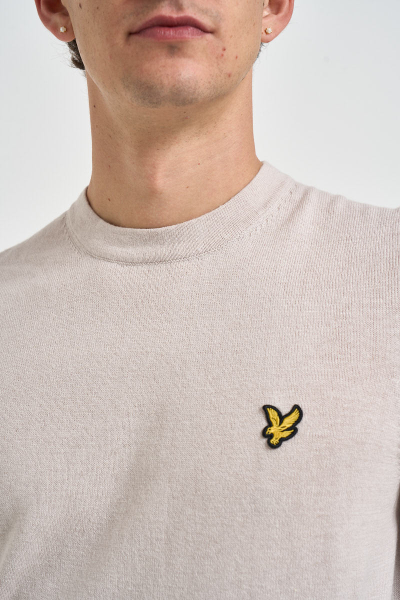 Maglia uomo girocollo beige chiaro KN2110 W870 LYLE & SCOTT 