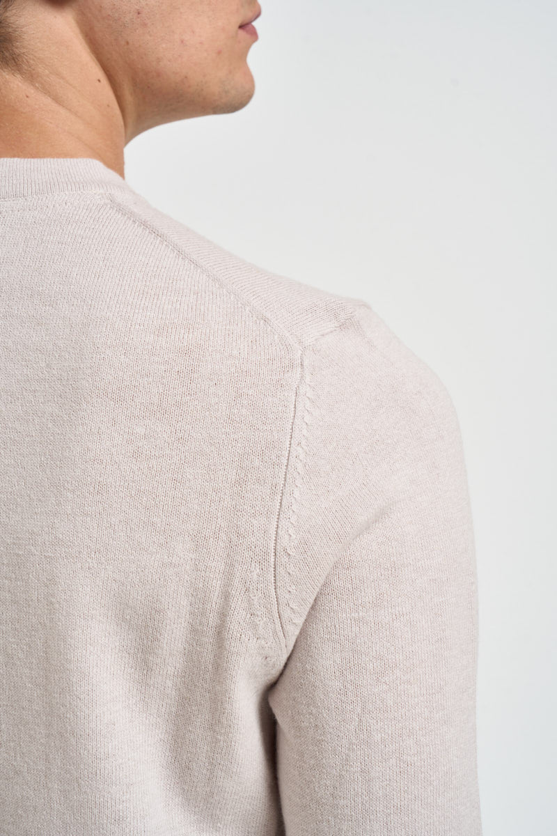 Maglia uomo girocollo beige chiaro KN2110 W870 LYLE & SCOTT 
