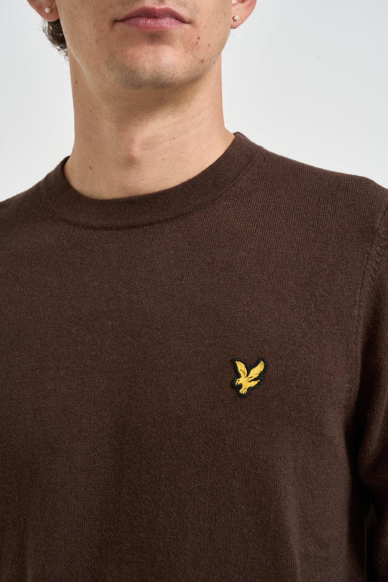 Maglia uomo girocollo marrone KN2110 Y176 LYLE & SCOTT 