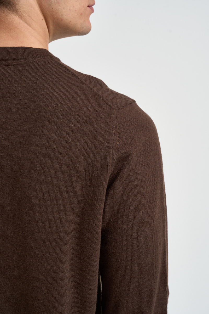 Maglia uomo girocollo marrone KN2110 Y176 LYLE & SCOTT 