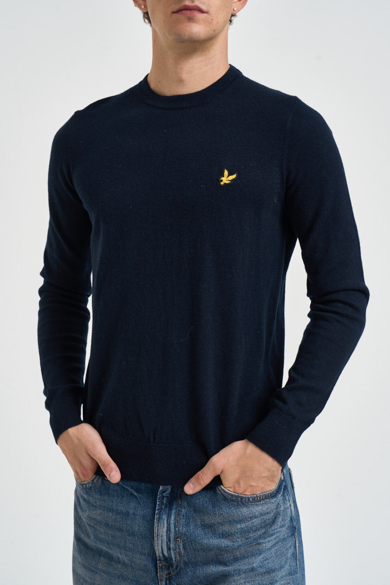 Maglia uomo girocollo blu notte KN2110 Z271 LYLE & SCOTT 