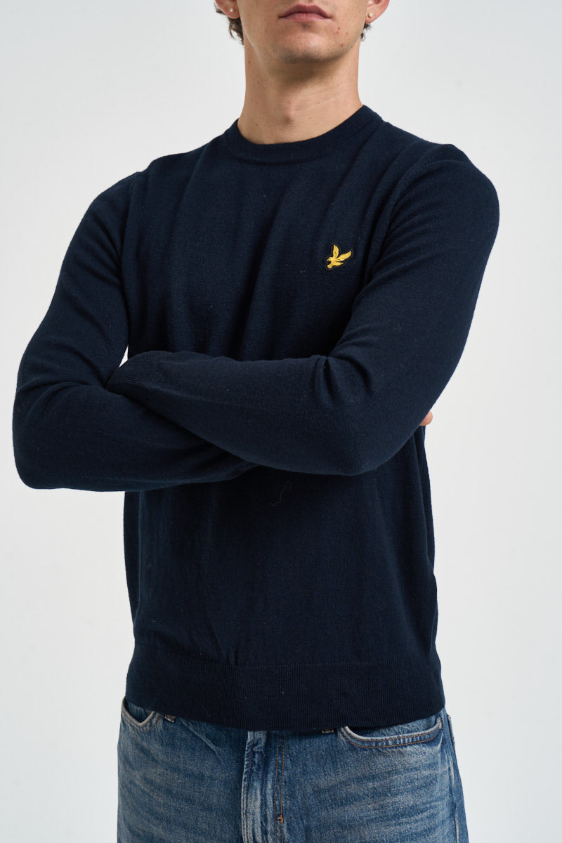 Maglia uomo girocollo blu notte KN2110 Z271 LYLE & SCOTT 