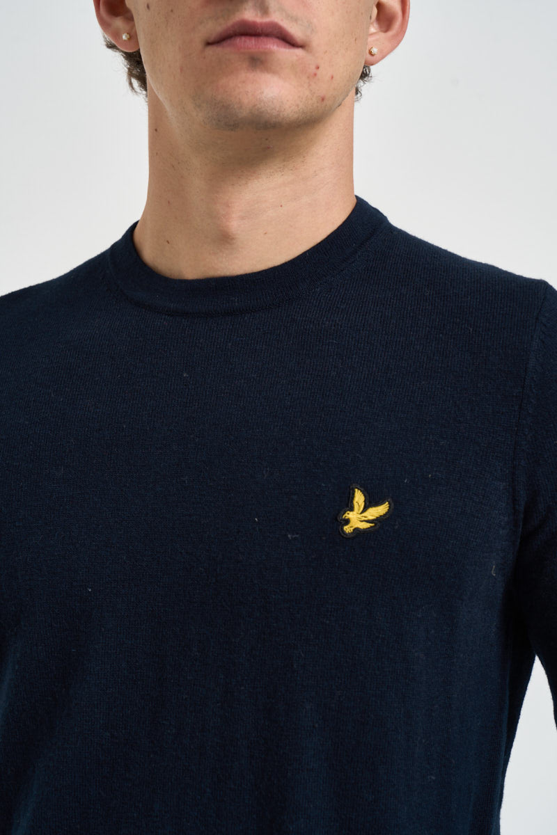 Maglia uomo girocollo blu notte KN2110 Z271 LYLE & SCOTT 