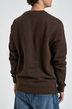 Felpa uomo girocollo marrone ML1131V Y176 LYLE & SCOTT 