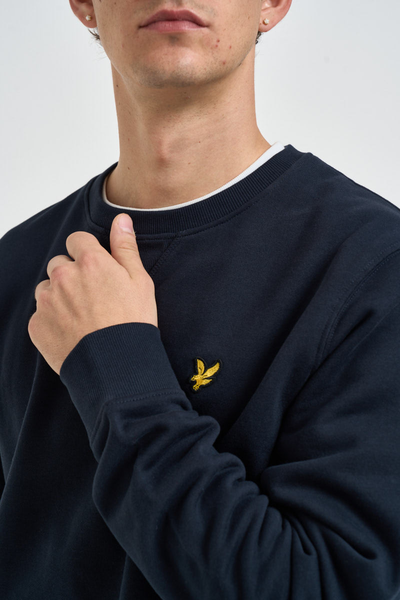 Felpa uomo girocollo blu navy ML1131V Z271 LYLE & SCOTT 