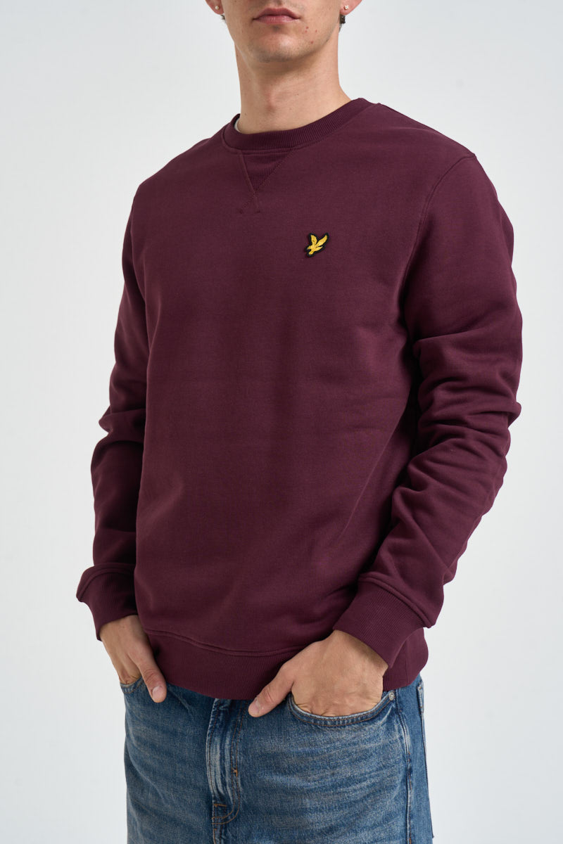 Felpa uomo girocollo bordeaux ML1131V Z562 LYLE & SCOTT 