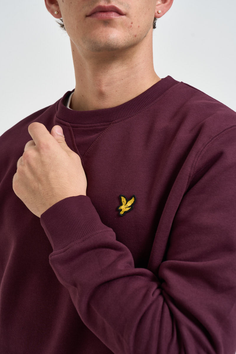 Felpa uomo girocollo bordeaux ML1131V Z562 LYLE & SCOTT 