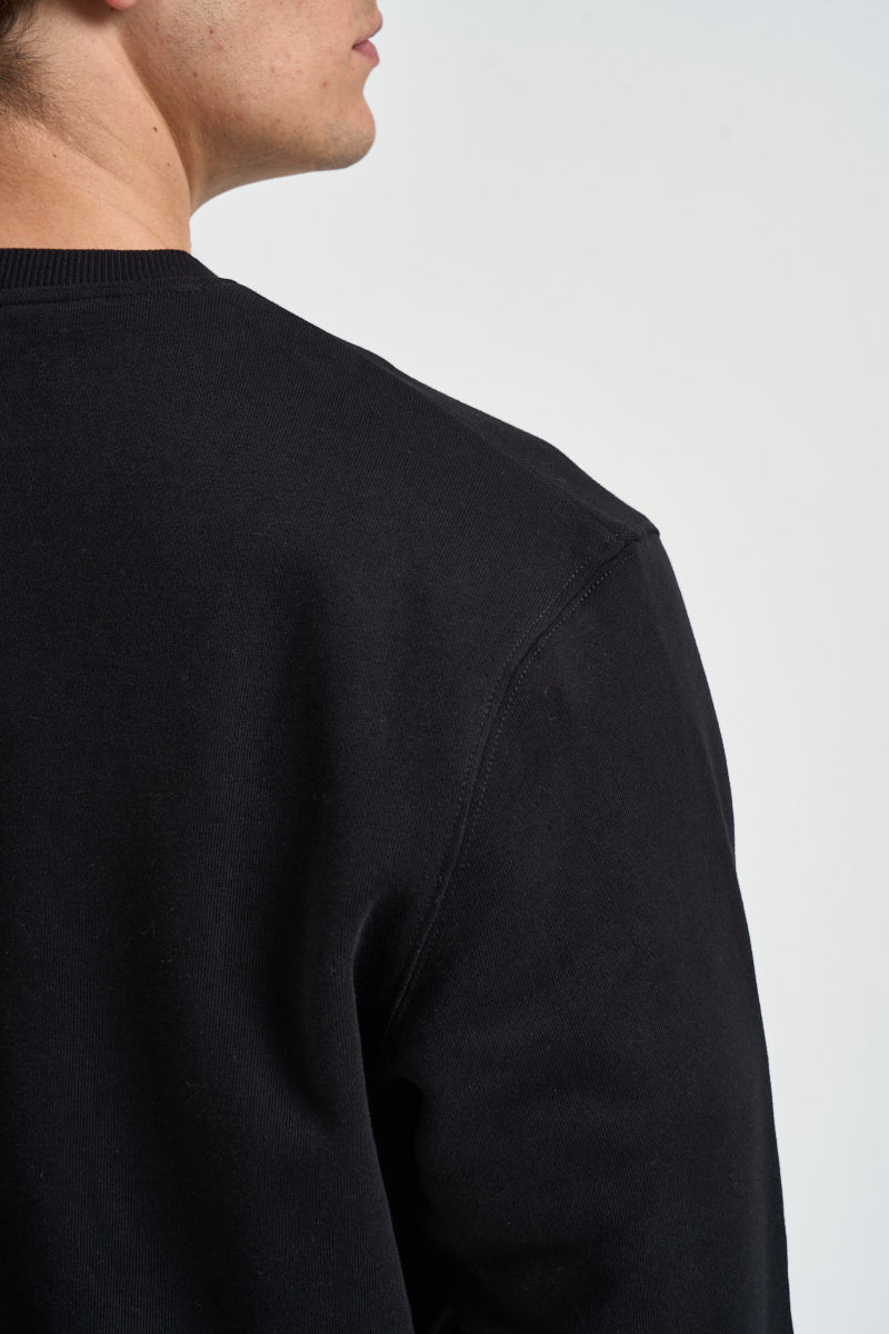 Felpa uomo girocollo nera ML1131V Z865 LYLE & SCOTT 