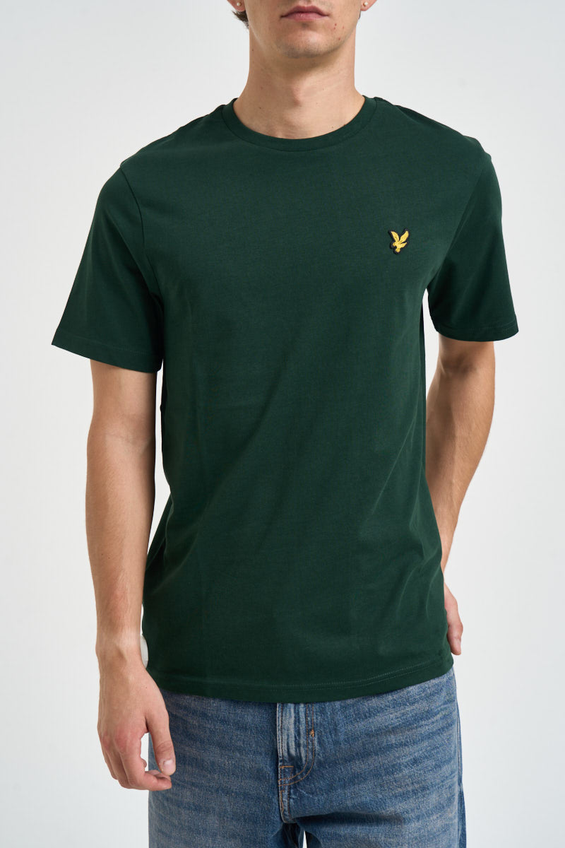 T-shirt uomo girocollo verde scuro TS400VOG W486 LYLE & SCOTT 