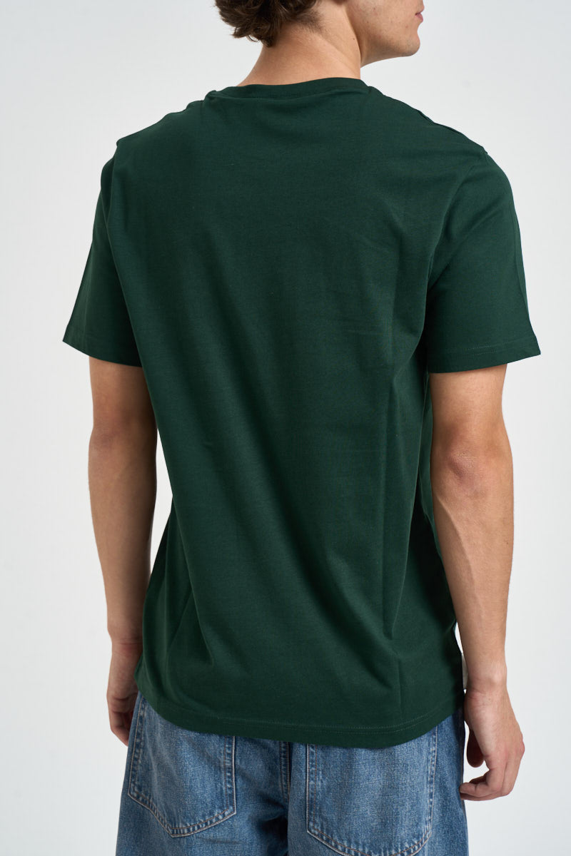 T-shirt uomo girocollo verde scuro TS400VOG W486 LYLE & SCOTT 