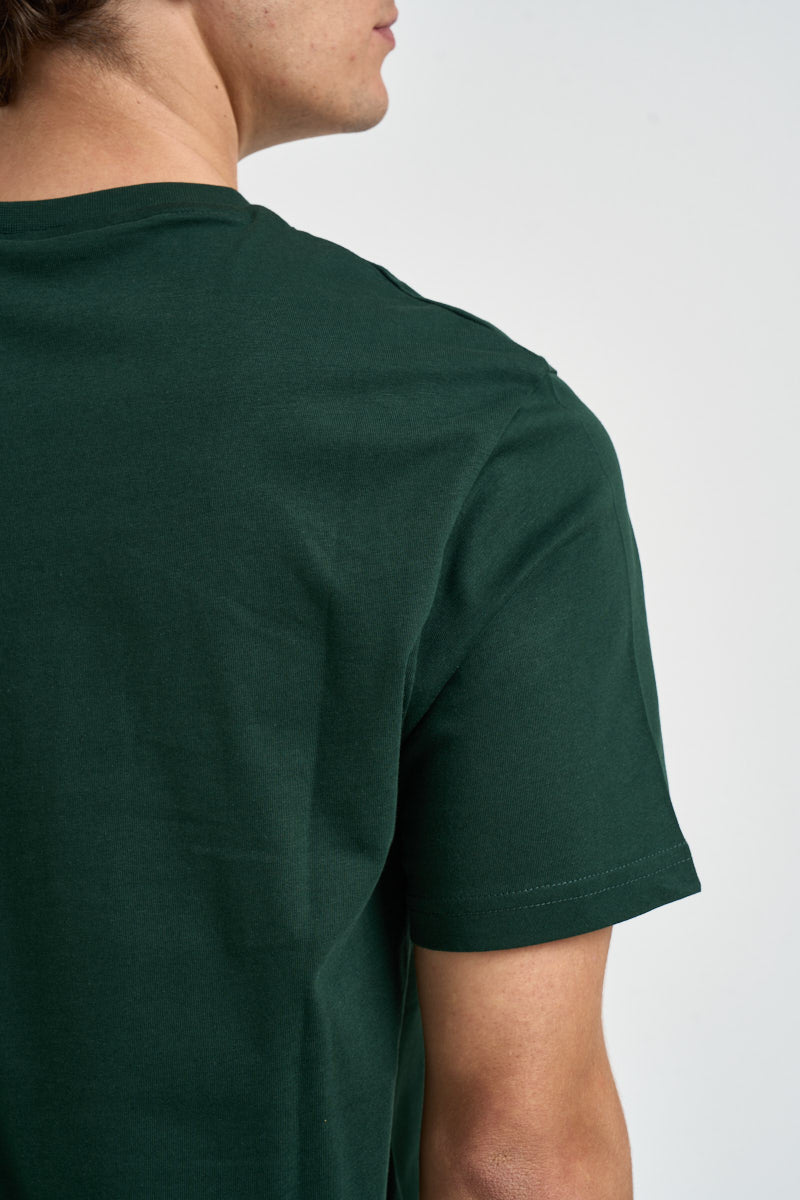 T-shirt uomo girocollo verde scuro TS400VOG W486 LYLE & SCOTT 
