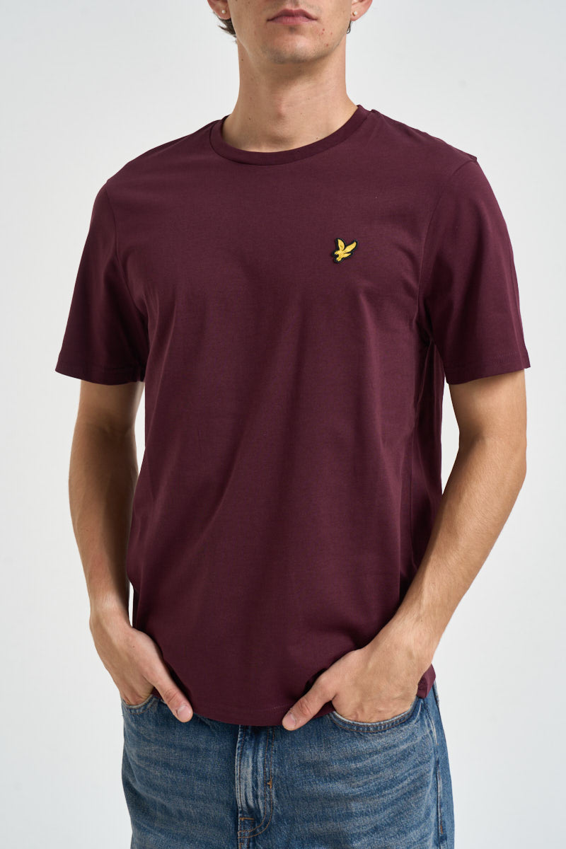 T-shirt uomo girocollo bordeaux TS400VOG Z562 LYLE & SCOTT 