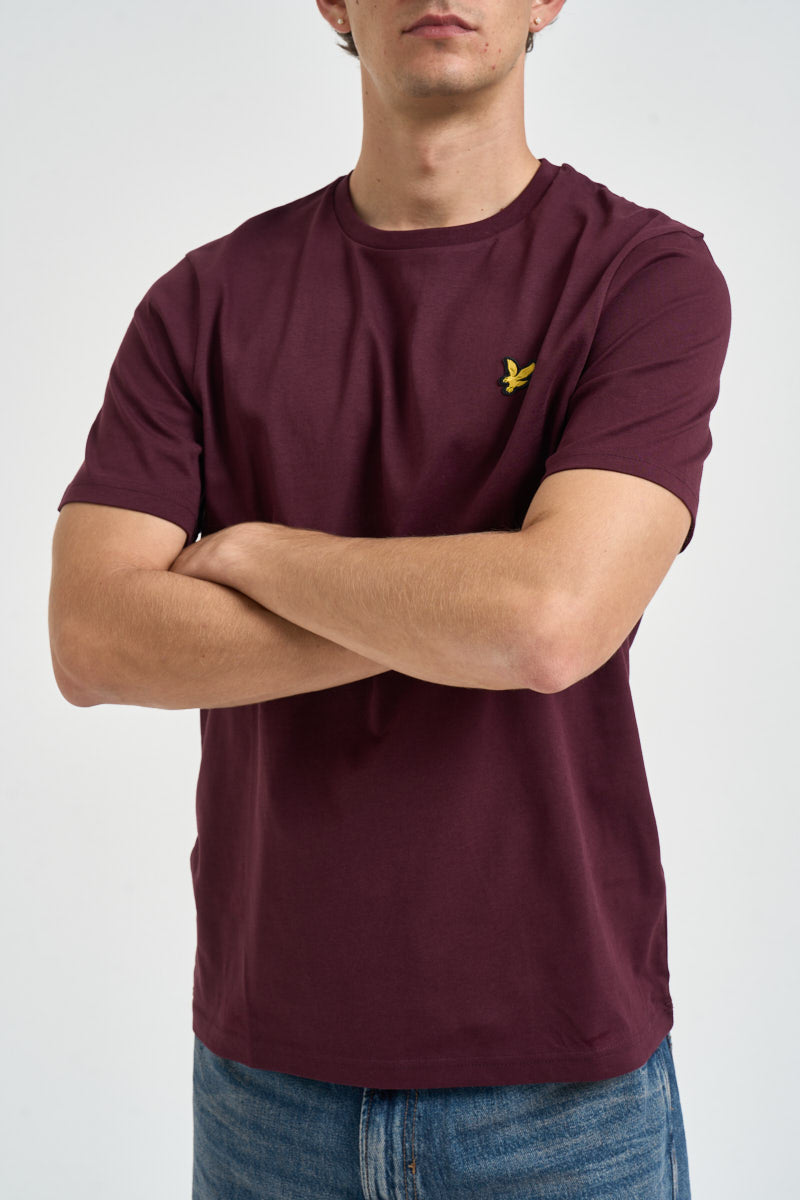T-shirt uomo girocollo bordeaux TS400VOG Z562 LYLE & SCOTT 