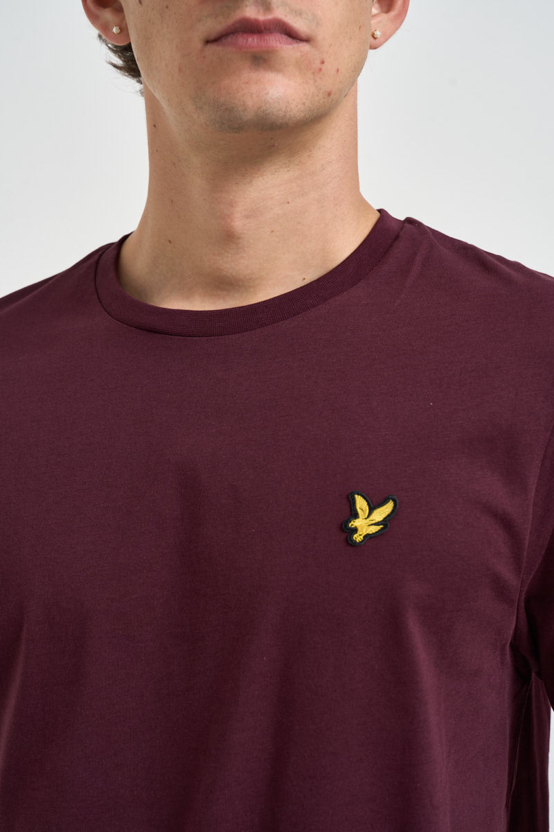 T-shirt uomo girocollo bordeaux TS400VOG Z562 LYLE & SCOTT 