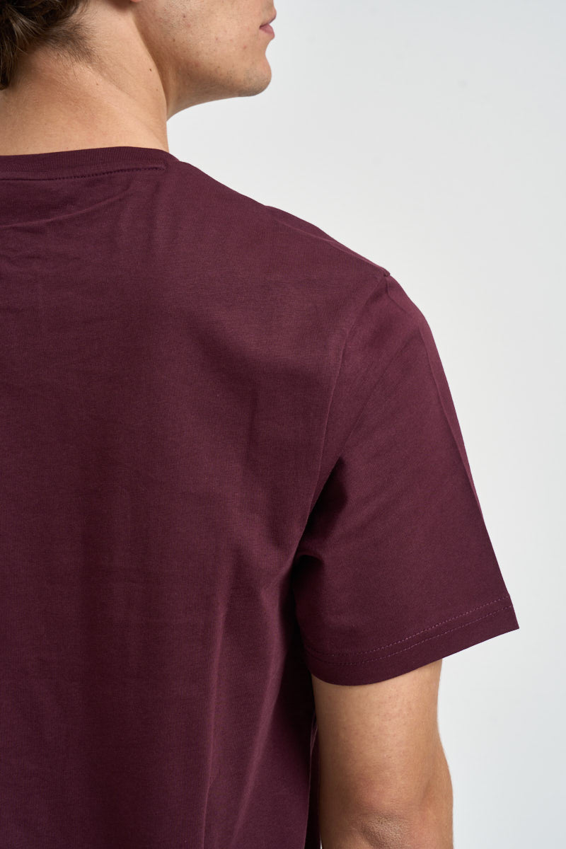T-shirt uomo girocollo bordeaux TS400VOG Z562 LYLE & SCOTT 