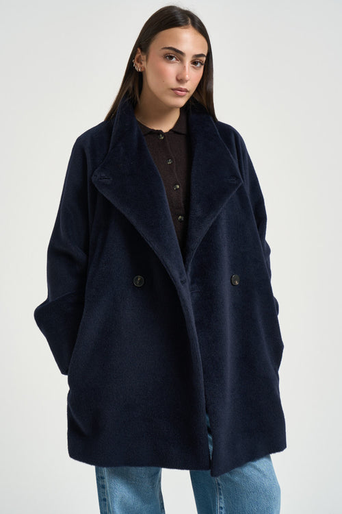 Cappotto donna blu navy - 1