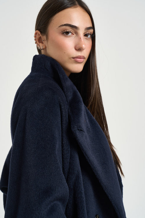 Cappotto donna blu navy - 2