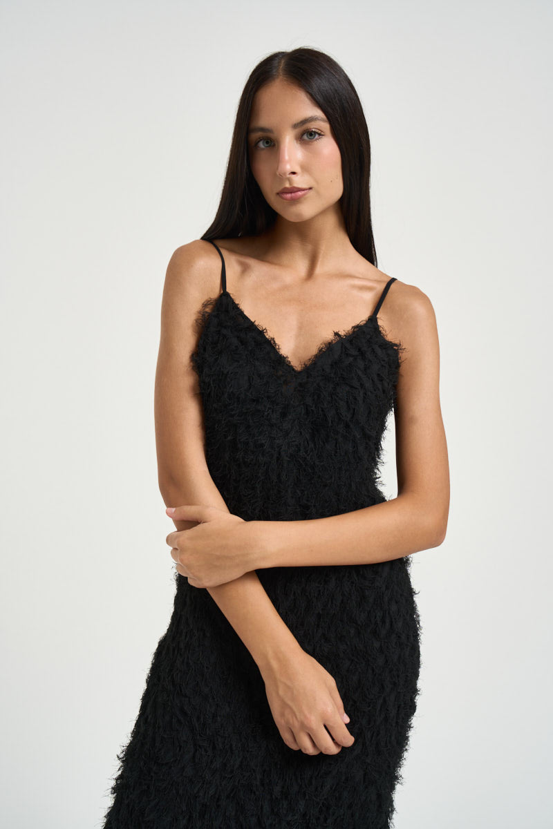 Abito donna midi nero GIOCHI NERO MARELLA 