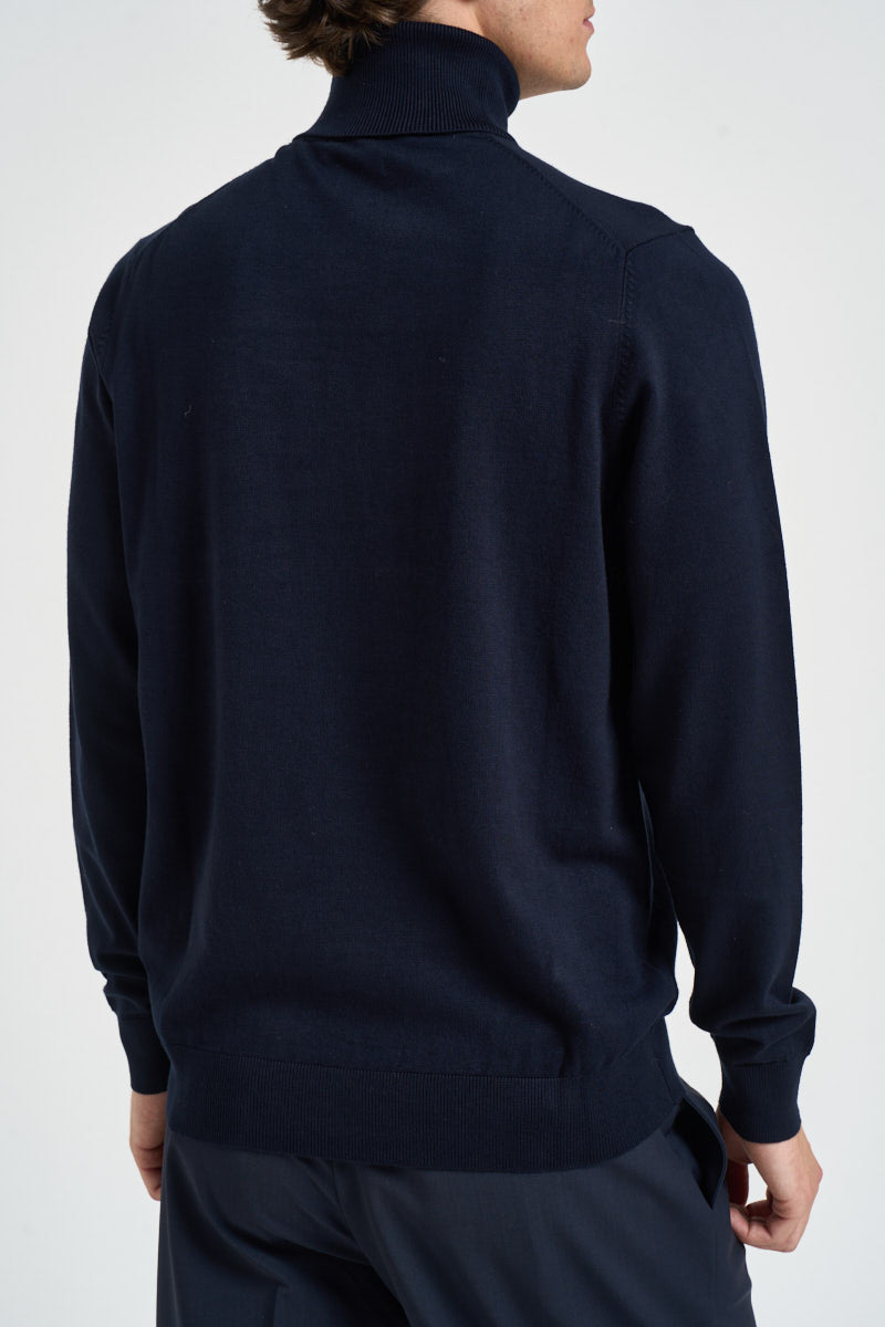 Maglia uomo collo alto blu notte MK20015 BLU MARKUP 