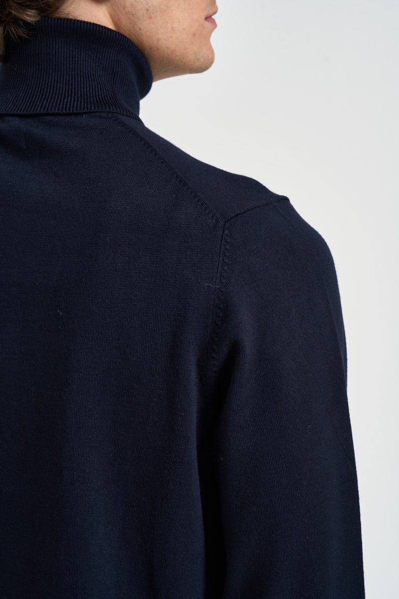 Maglia uomo collo alto blu notte MK20015 BLU MARKUP 