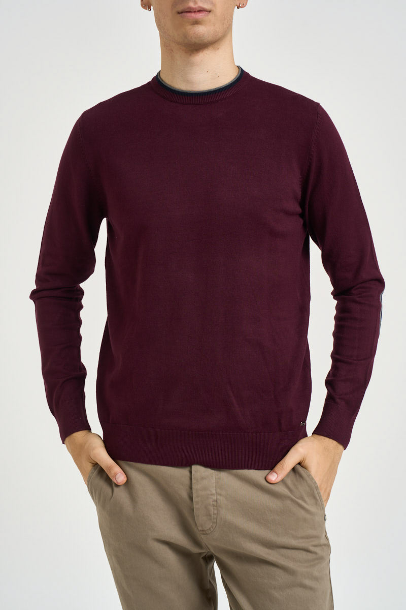 Maglia uomo girocollo vinaccia MK20028 BORDEAUX MARKUP 
