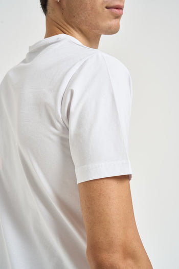 T-shirt uomo girocollo bianca - 5