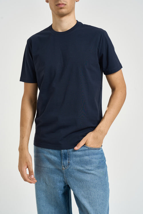 T-shirt uomo girocollo blu notte - 1