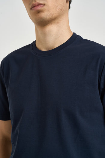 T-shirt uomo girocollo blu notte - 3