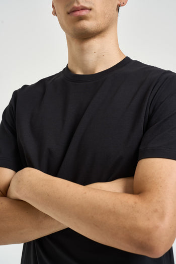 T-shirt uomo girocollo nera - 3