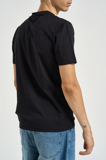 T-shirt uomo girocollo nera - 4