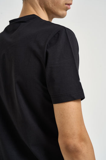 T-shirt uomo girocollo nera - 5