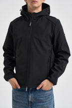 Giacca uomo con cappuccio nera MK24010 NERO MARKUP 