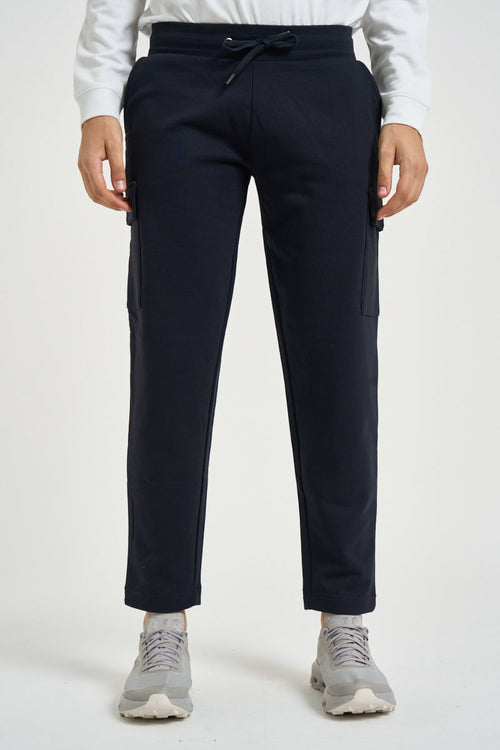 Pantalone uomo tuta tasconata blu - 1