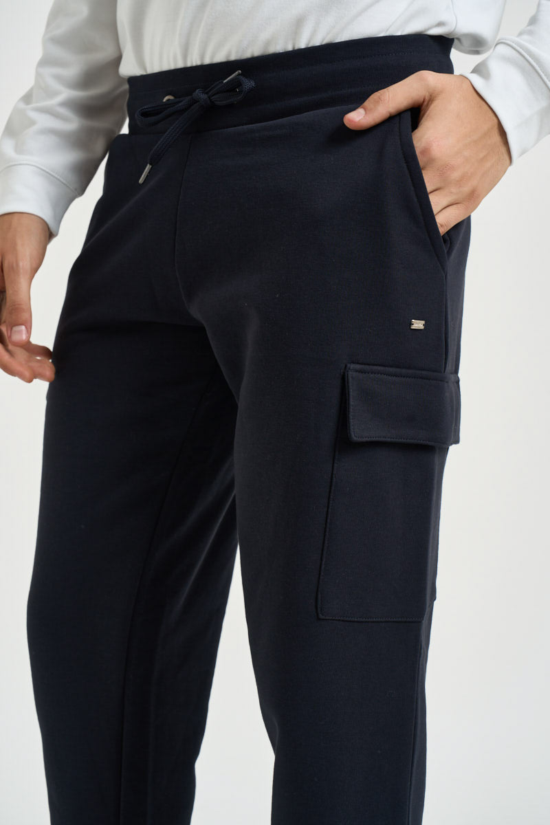 Pantalone uomo tuta tasconata blu MK2920073 BLU MARKUP 