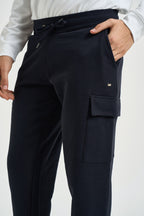 Pantalone uomo tuta tasconata blu MK2920073 BLU MARKUP 
