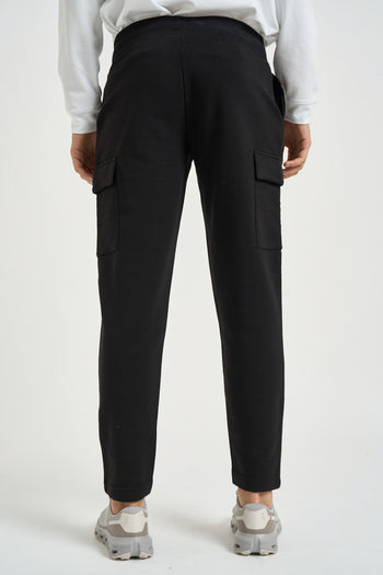 Pantalone uomo tuta tasconata nero - 3