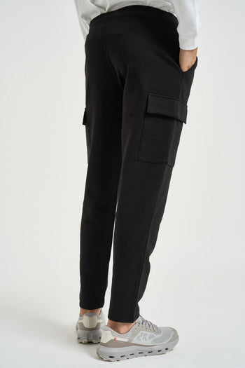 Pantalone uomo tuta tasconata nero - 4