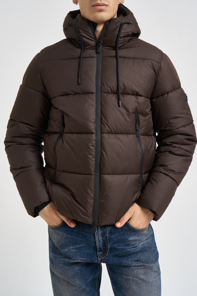 Giubbotto uomo imbottito marrone scuro MK2940053 MORO MARKUP 