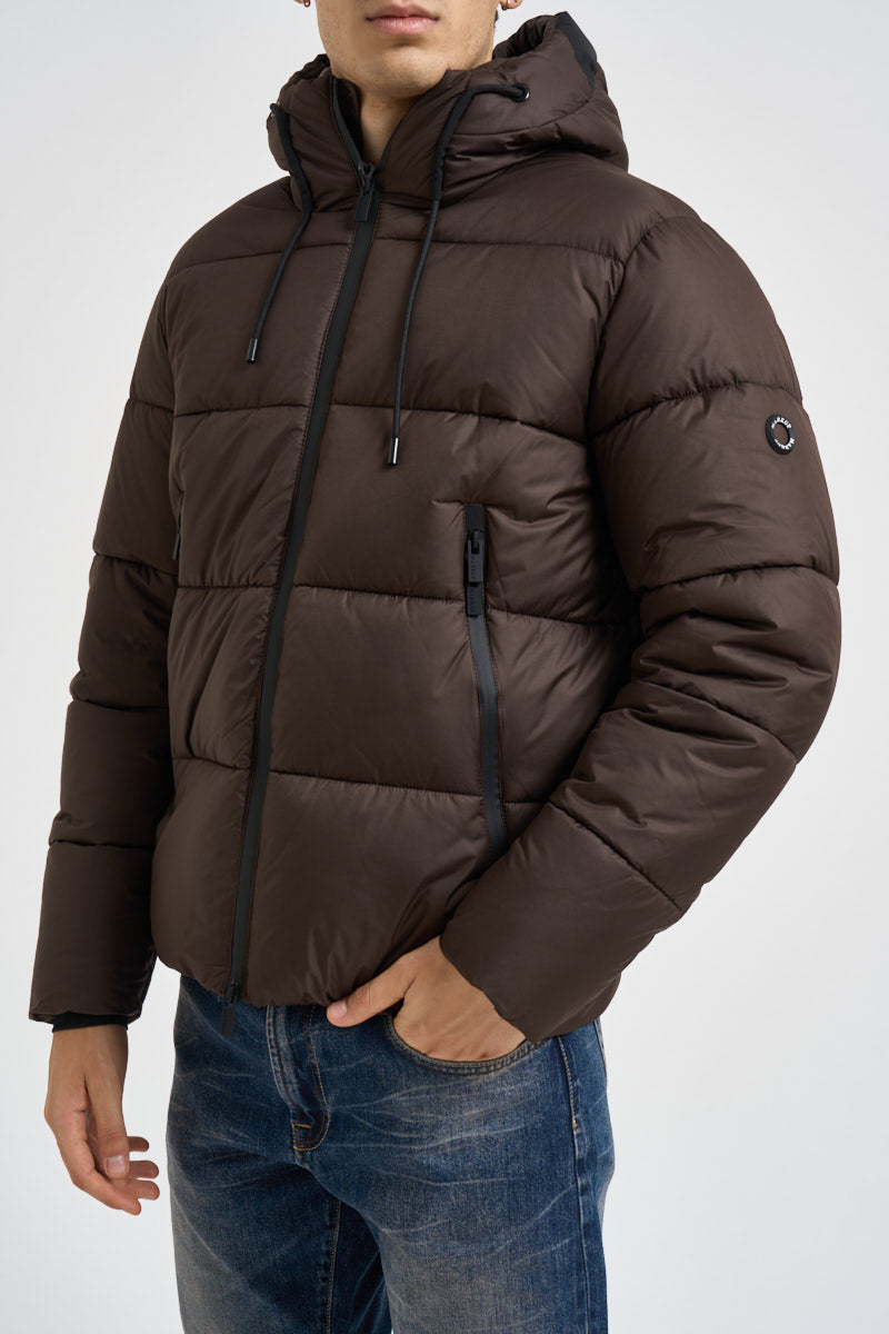 Giubbotto uomo imbottito marrone scuro MK2940053 MORO MARKUP 