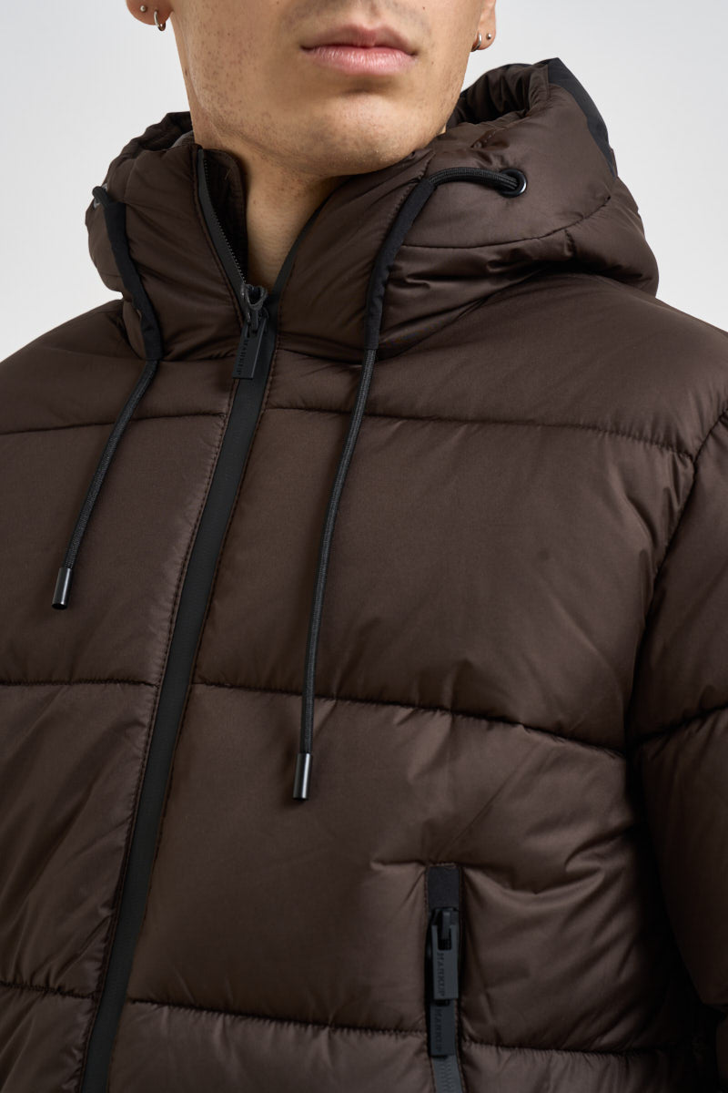 Giubbotto uomo imbottito marrone scuro MK2940053 MORO MARKUP 