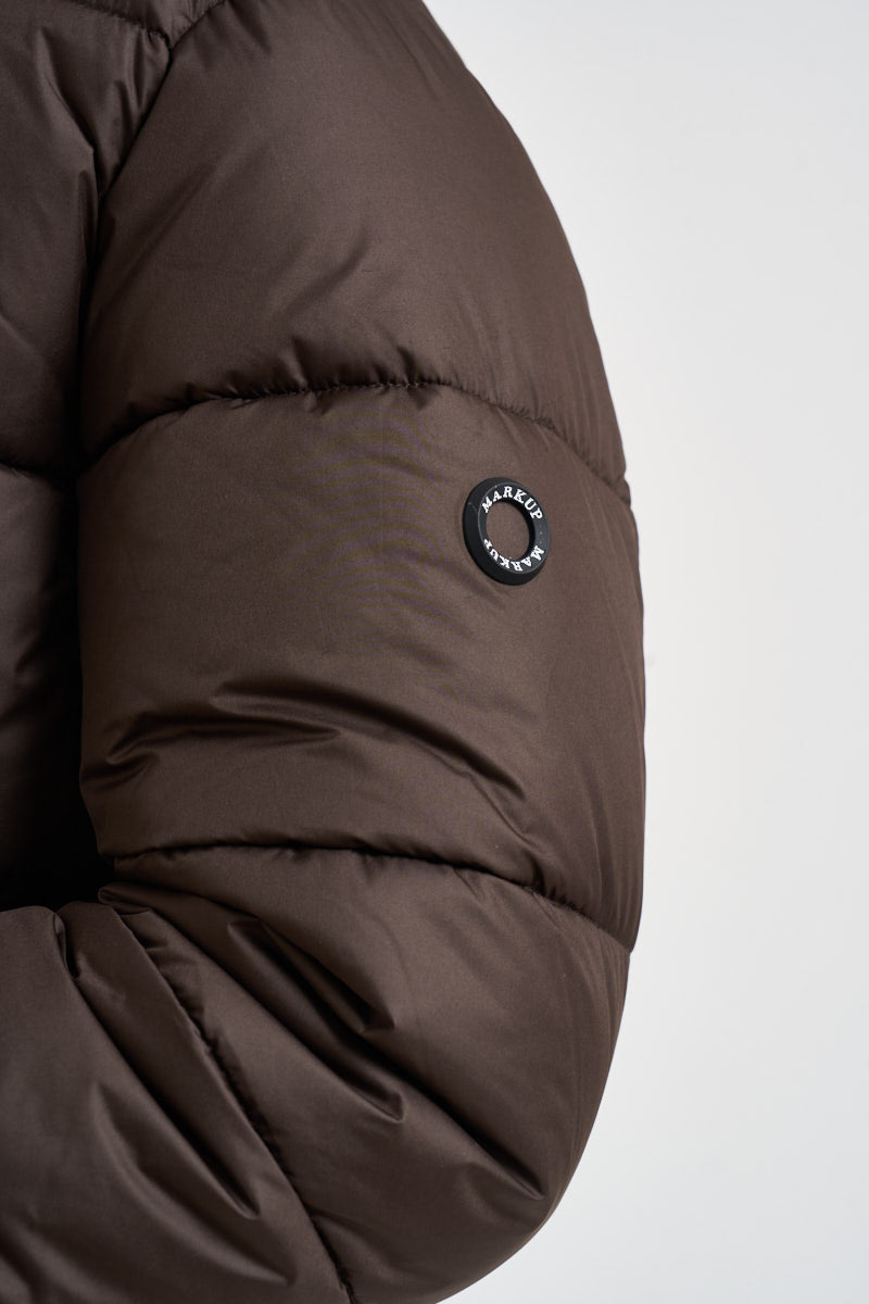 Giubbotto uomo imbottito marrone scuro MK2940053 MORO MARKUP 
