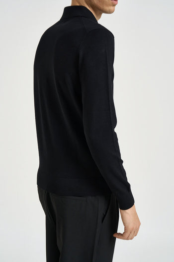 Polo uomo in maglia nera - 4