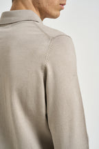 Polo uomo in maglia tortora MK990004 TAUPE MARKUP 