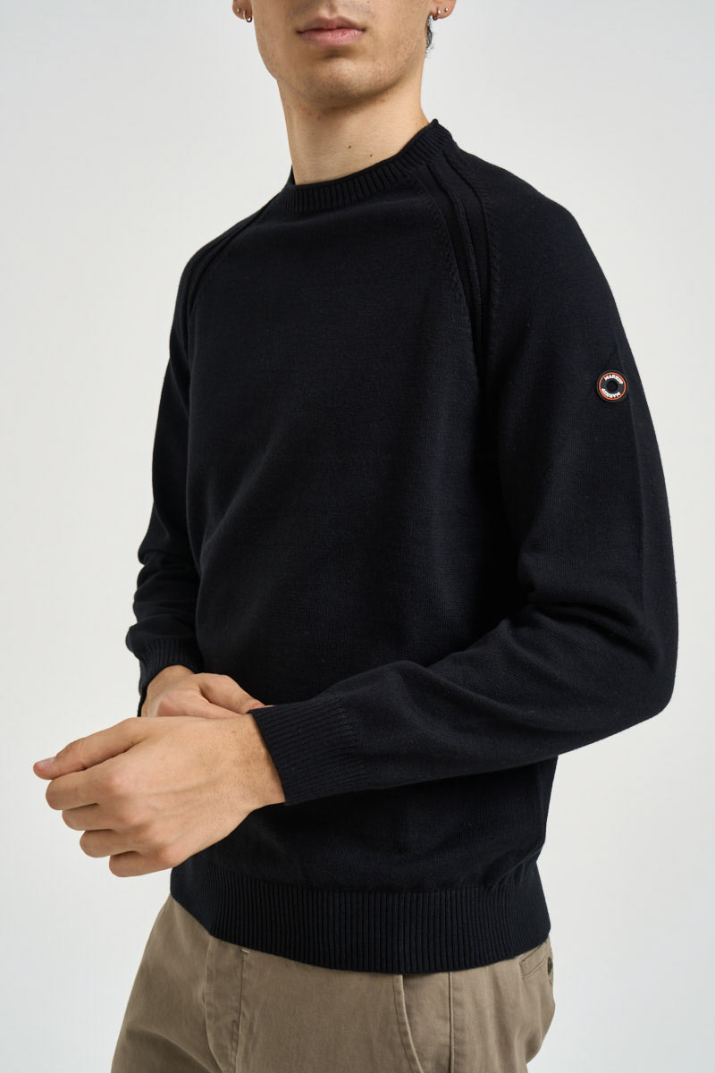 Maglia uomo girocollo in cotone nera MK9900106 NERO MARKUP 