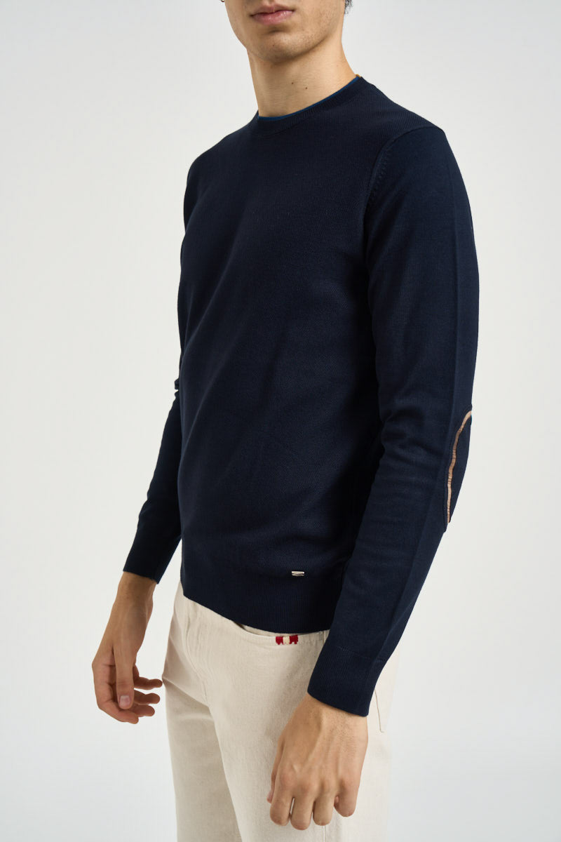 Maglia uomo girocollo blu navy MK9900124 BLU MARKUP 