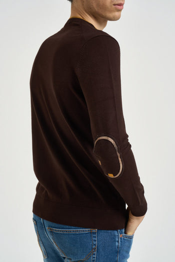 Maglia uomo girocollo marrone - 3