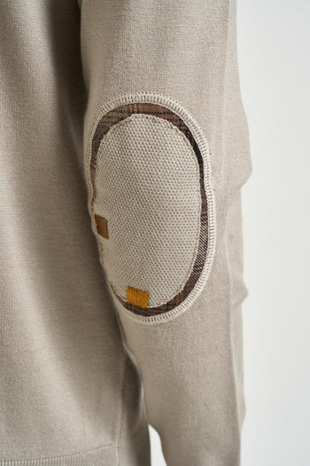 Maglia uomo girocollo beige - 5